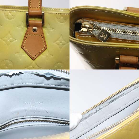 LOUIS VUITTON Monogram Vernis Houston Hand Bag Gris M91053 - Picture 11 of 13